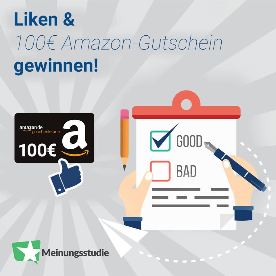 Meinungsstudie-Gewinnspiel Meinungsstudie Facebook-Gewinnspiel