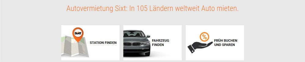 Frühbucherrabatte nutzen Frühbucherrabatt bei Sixt ergattern