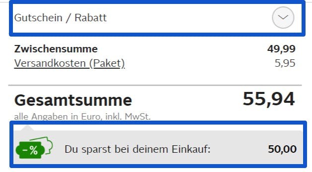 OTTO Gutschein einlösen