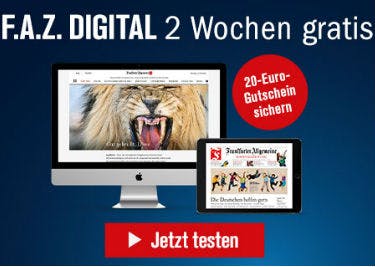 Sparen mit einem F.A.Z.-Gutschein Neue Angebote der F.A.Z.