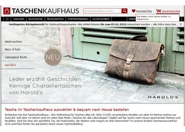 Taschenkaufhaus-Startseite Mit einem Taschenkaufhaus-Gutschein sind dir Preisvorteile auf Handtaschen und Co. sicher