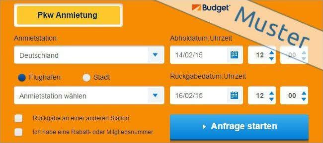Anmietung bei Budget Die Anmietung ist bei Budget ganz einfach