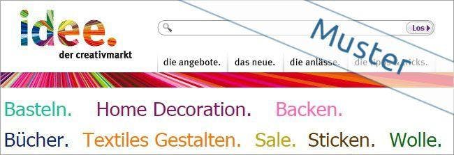 Kreative Anregung mit idee. Kreativ sein dank idee.