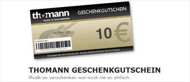 Mit Thomann-Geschenkgutscheinen Freude bereiten Mit Thomann-Geschenkgutscheinen Freude bereiten