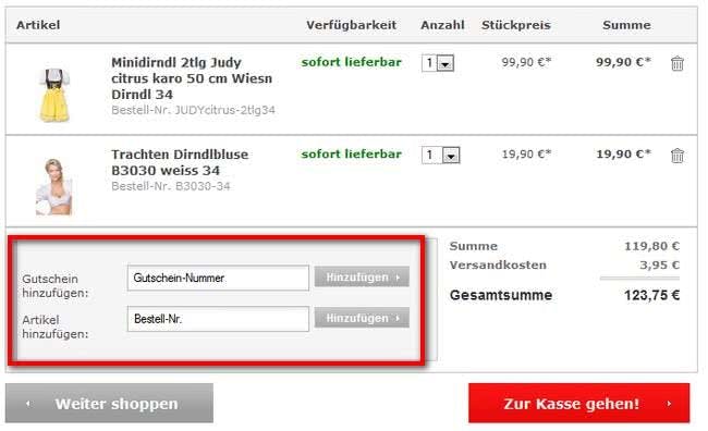 Trachten-Dirndl-Shop.de-Gutschein Gutschein einlösen bei Trachten-Dirndl-Shop.de